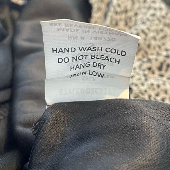 Sienna Sky Tiered Leopard Print Mini Skirt Cream Black Layered Ruffles Pull-On S - Picture 7 of 7